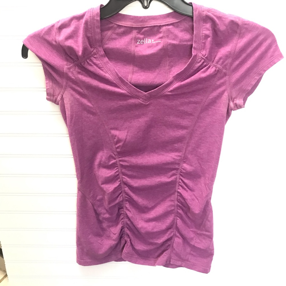 Zella Rouged Athletic Yoga Work Out Top